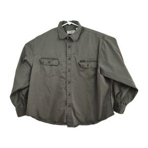 Levi Strauss Pro Grade Workwear Men's button-down shirt, XL, long sleeves, olive